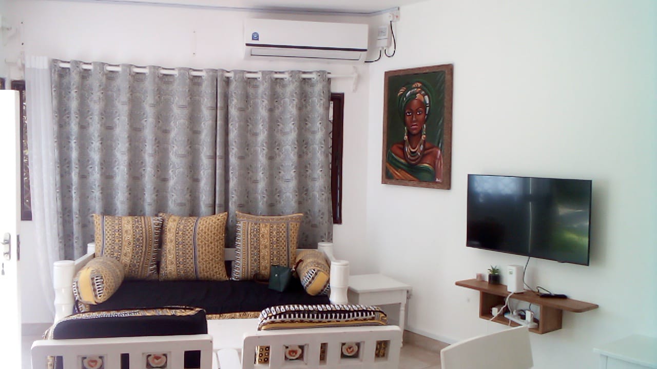 Luxury beachfront 2-bedroom apartment for short stay in Oasis Village Malindi with ocean views, swimming pool, secure parking, and 24/7 security.