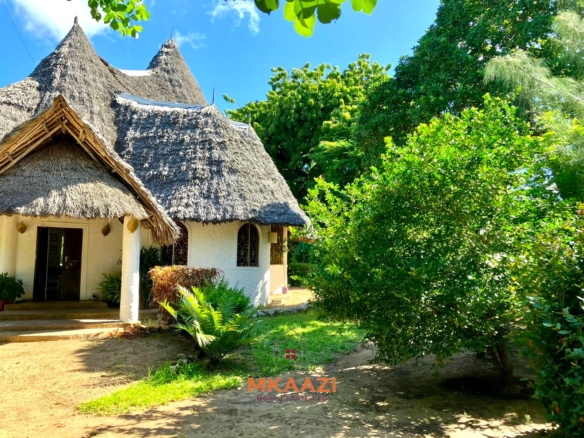 Partially furnished home for rent in P.K Estate Malindi with private pool, outdoor sitting area, SQ, and storage near Lamu Road.