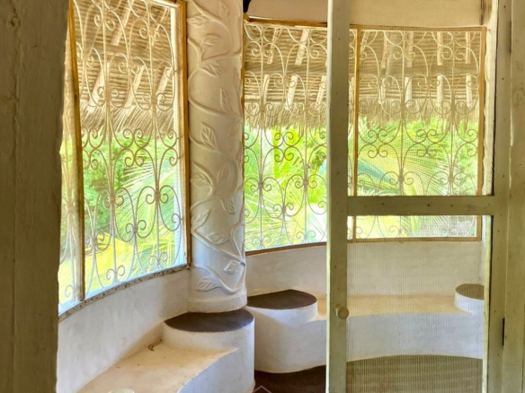 Partially furnished home for rent in P.K Estate Malindi with private pool, outdoor sitting area, SQ, and storage near Lamu Road.