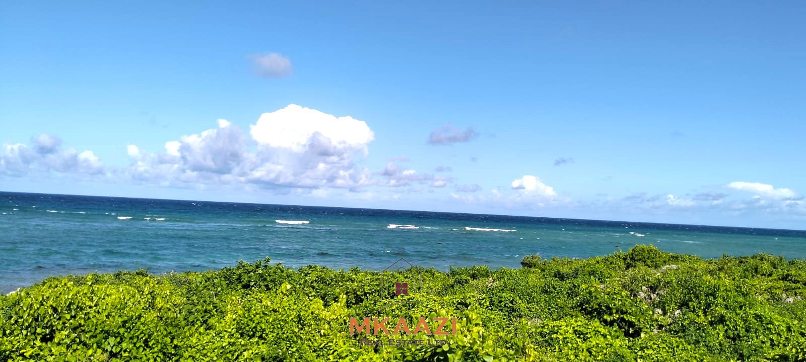 20-acre beachfront land for sale in Chumani featuring sandy beach access, gated and walled boundaries, coral bedrock foundation, and premium investment potential.