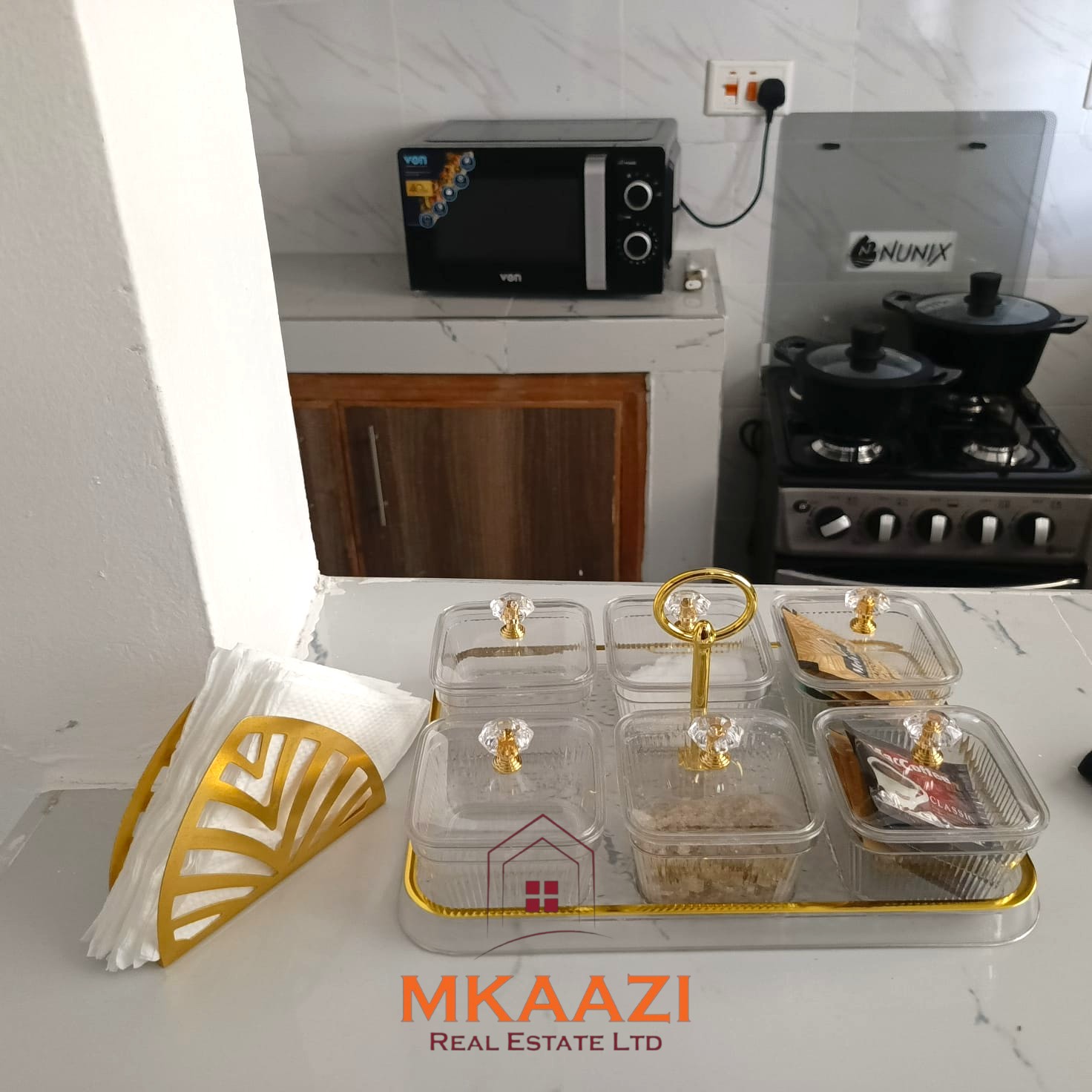 Modern 1-bedroom furnished apartment in Malindi with WiFi, Netflix, parking, and easy access to the beach and airport.