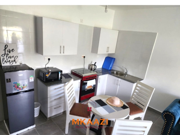 Luxury 1-bedroom apartment for sale at Kijani Paradise Malindi with pool, balcony, WiFi, air conditioning, and beach access.