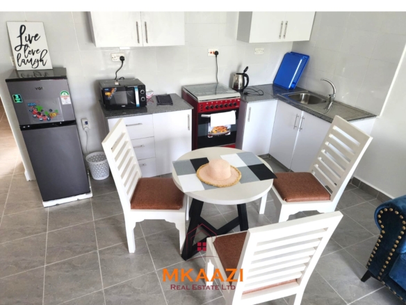 Luxury 1-bedroom apartment for sale at Kijani Paradise Malindi with pool, balcony, WiFi, air conditioning, and beach access.