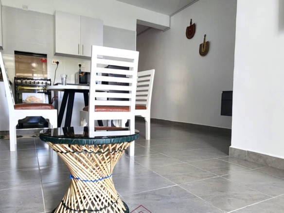 Luxury 1-bedroom apartment for sale at Kijani Paradise Malindi with pool, balcony, WiFi, air conditioning, and beach access.