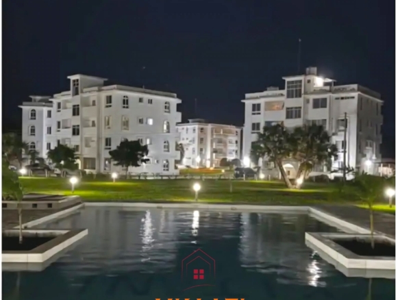 Luxury 1-bedroom apartment for sale at Kijani Paradise Malindi with pool, balcony, WiFi, air conditioning, and beach access.