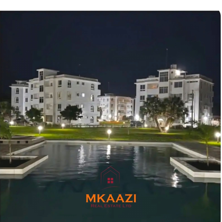 Luxury 1-bedroom apartment for sale at Kijani Paradise Malindi with pool, balcony, WiFi, air conditioning, and beach access.