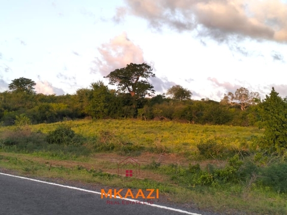 37 acres freehold cliffside road frontage land for sale at Marafa Bridge overlooking seasonal river and Marafa town ideal for agriculture, hospitality, and investment development.