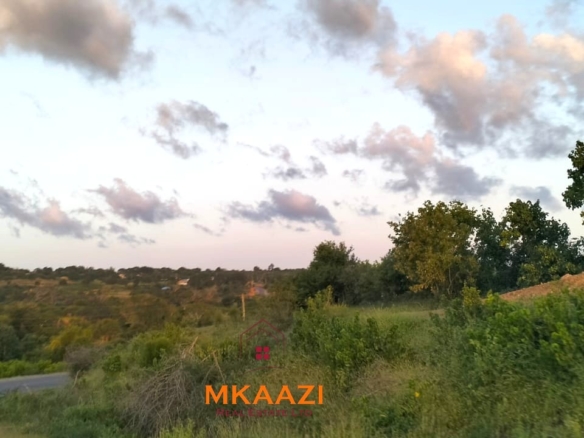 37 acres freehold cliffside road frontage land for sale at Marafa Bridge overlooking seasonal river and Marafa town ideal for agriculture, hospitality, and investment development.