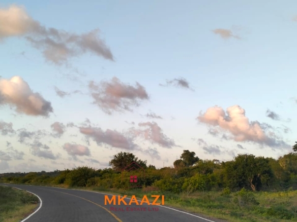 37 acres freehold cliffside road frontage land for sale at Marafa Bridge overlooking seasonal river and Marafa town ideal for agriculture, hospitality, and investment development.