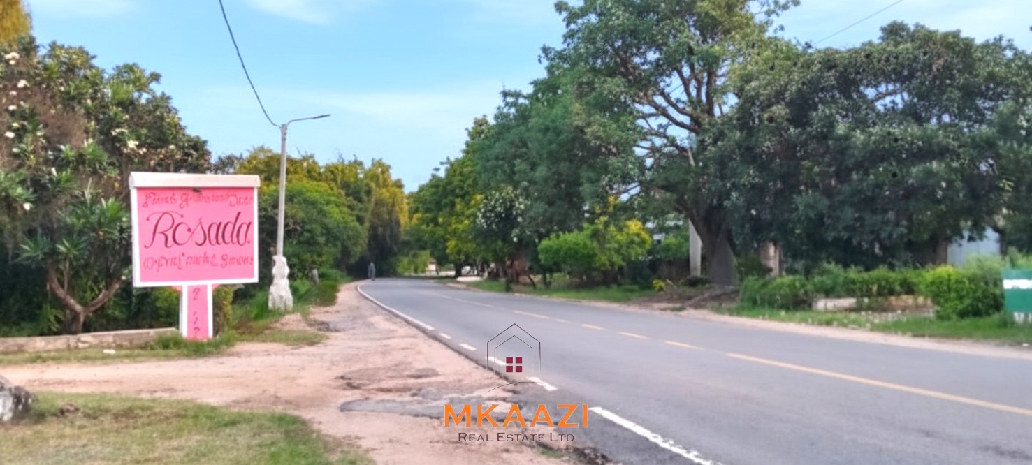 Prime 1-acre second-row beach plot for sale on Casuarina Road, Malindi, featuring private beach access, freehold title, water and electricity connections, and ideal for hospitality or luxury residential development.