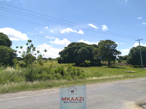 25-acre freehold road frontage land for sale in Kakuyuni Malindi with power and water on site, ideal for residential, commercial, agricultural, or mixed-use development.