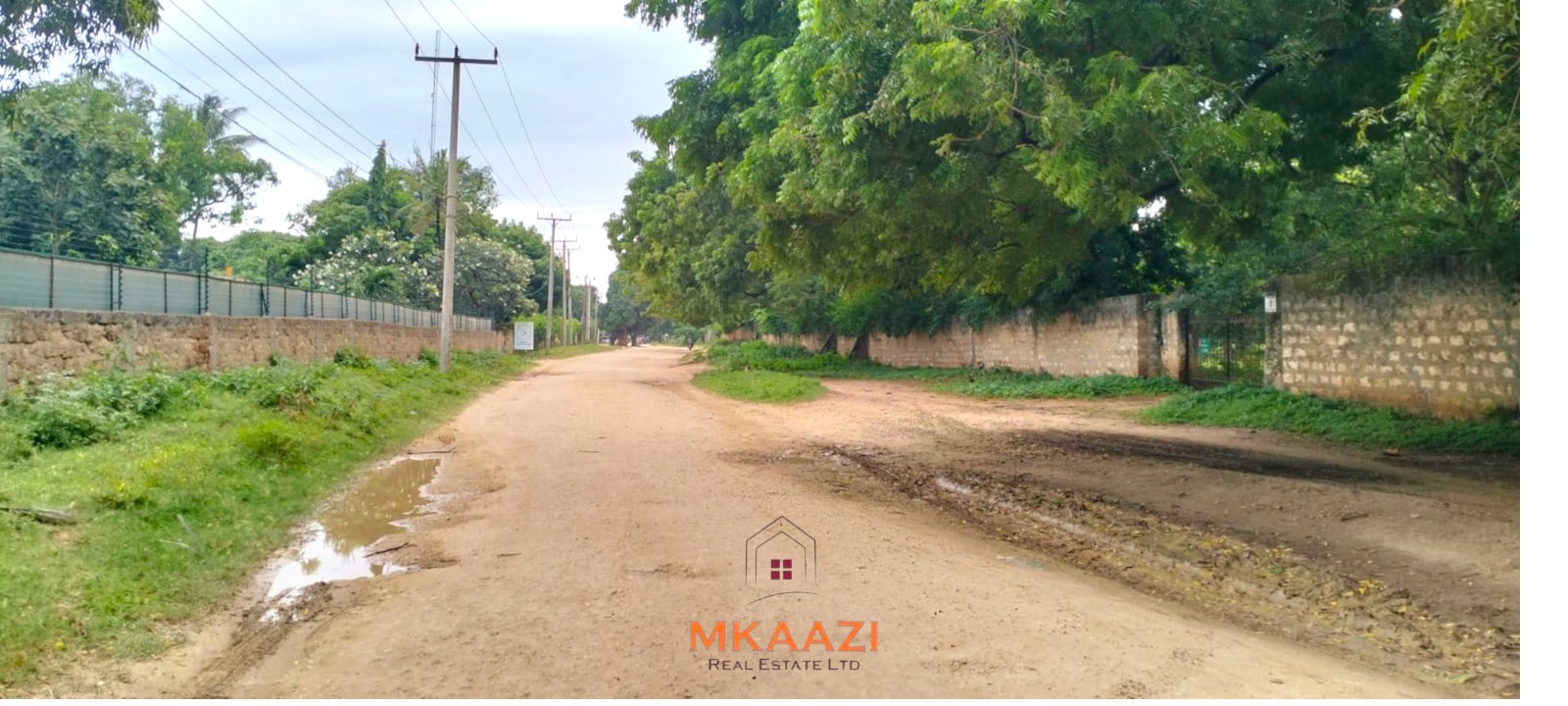 Quarter-acre plot for sale next to Mwembe Resort Malindi with ready title deed, perimeter wall, water and electricity on site.