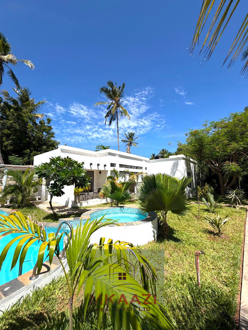 Luxury fully furnished twin villas for sale on Turtle Bay Road Watamu near Temple Point and LichtHaus featuring 4 bedrooms total, proven hospitality income, 70% occupancy rates, private terraces, DSQ, and strong ROI potential.