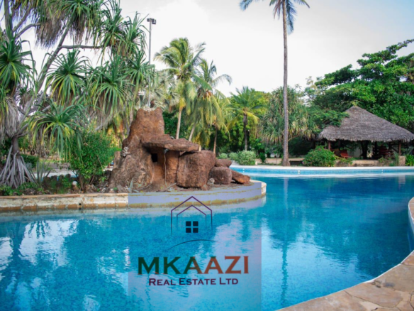 3-bedroom all en-suite semi-furnished villa for sale in Kilimandogo, Malindi featuring a private garden, servant's quarter, two swimming pools, 24-hour security, and secure gated community living. Ideal for family residence, holiday home, retirement living, or rental investment.