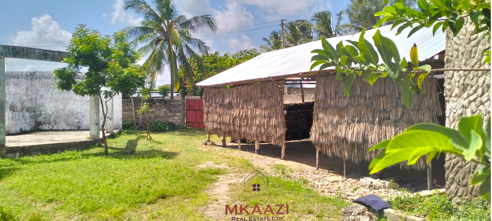 16 one-bedroom units and a 3-bedroom main house for sale near Blue Bay Watamu on 0.4 acres, 300 meters from the beach with a partially completed swimming pool.