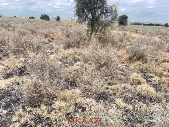 Prime 1/5-acre residential plot for sale in Kisaju, Kajiado, located 500 meters from tarmac near Sathya Sai School with a ready freehold title deed.