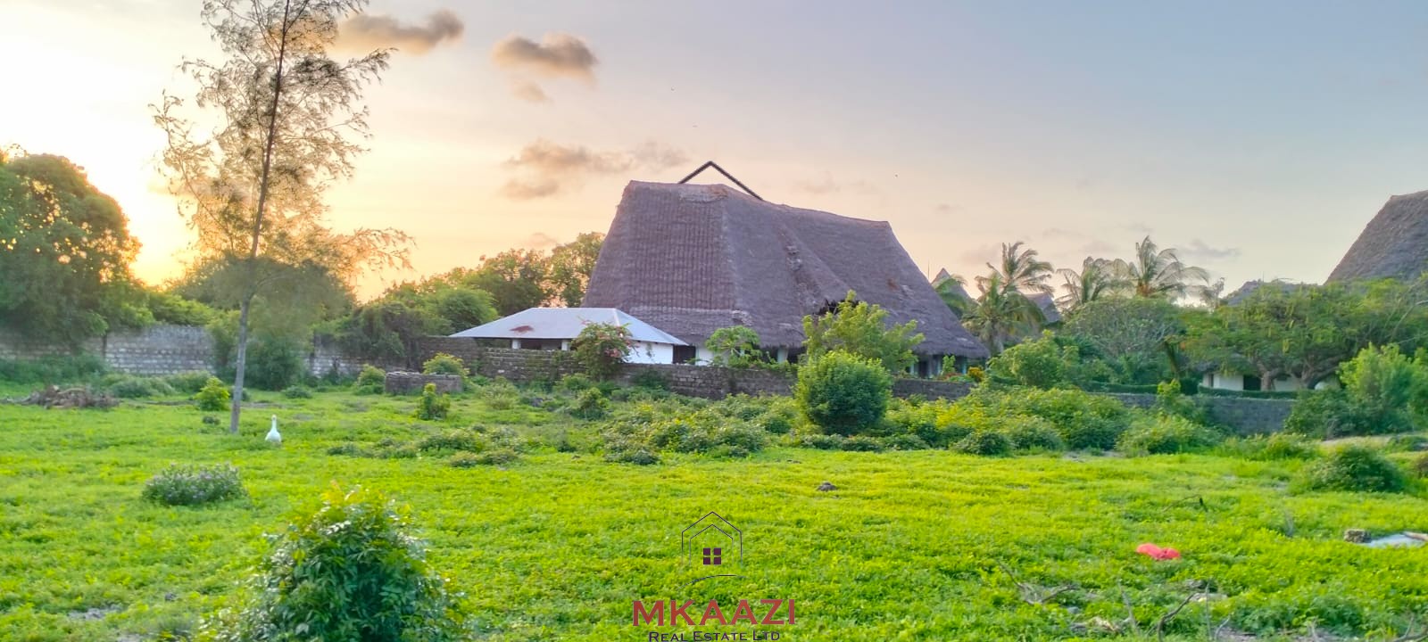 Prime 1.15-acre road frontage property for sale on Casuarina Road, Malindi, located directly on tarmac and within walking distance to the beach.
