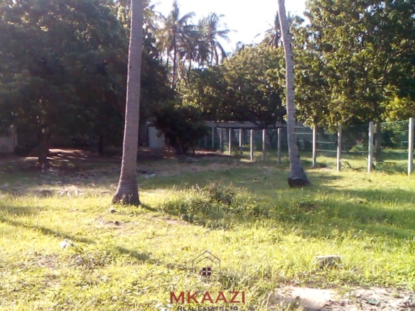Prime ¼ acre fenced freehold plot for sale in Garoda Watamu, second row from Turtle Bay Road with electricity and water available on-site.