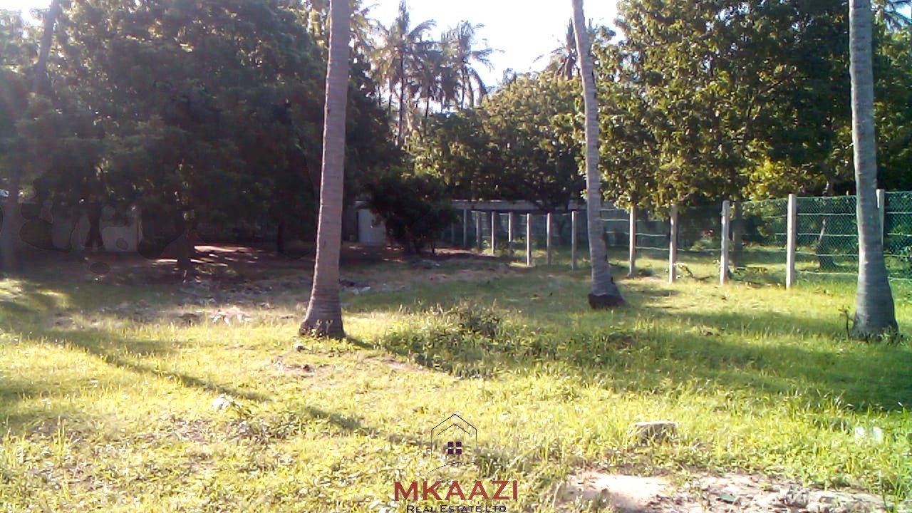 Prime ¼ acre fenced freehold plot for sale in Garoda Watamu, second row from Turtle Bay Road with electricity and water available on-site.
