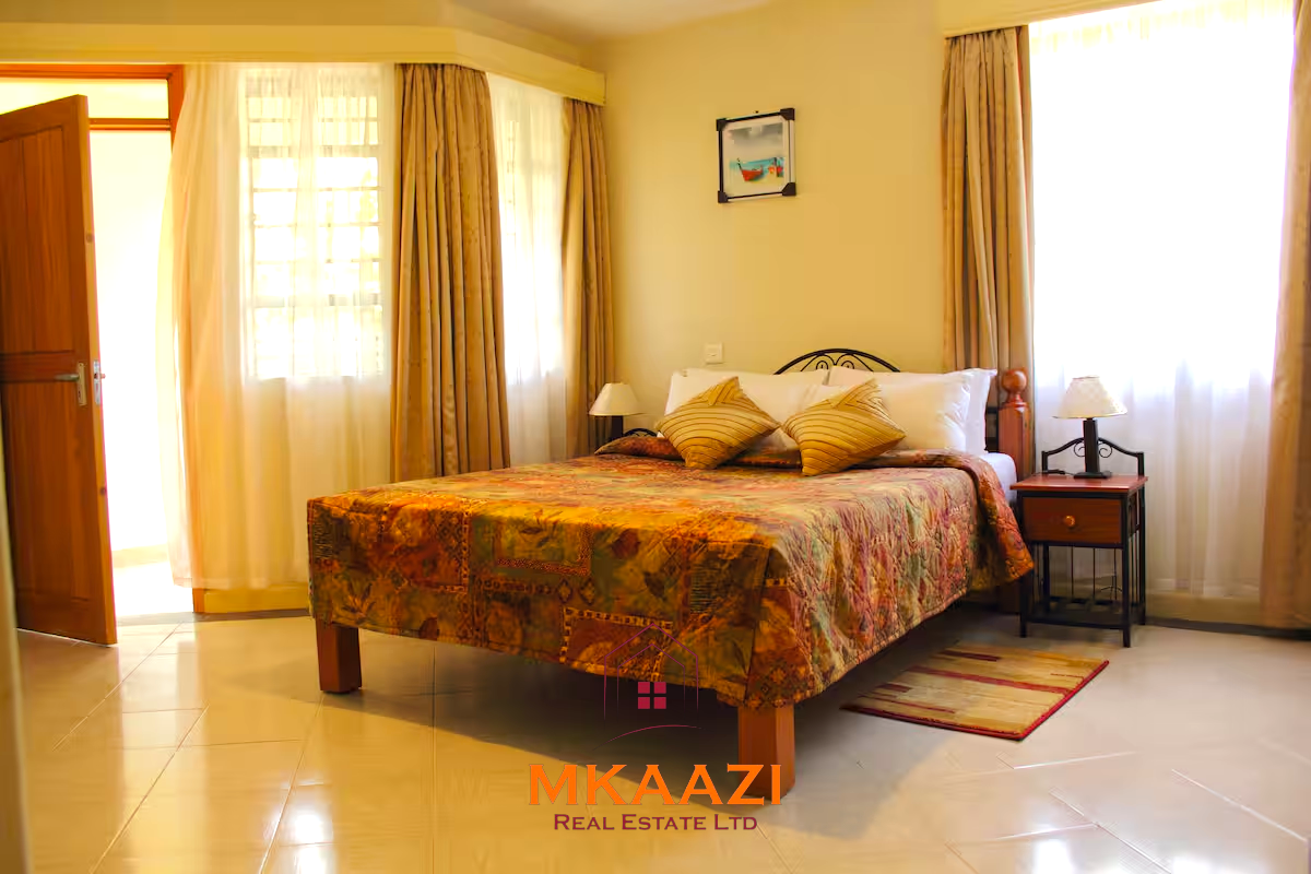 Luxury 3-bedroom apartment for sale in Lavington Nairobi, measuring 121 sqm, available furnished at KSh 14.5M or unfurnished at KSh 13.5M within a secure gated and walled community.