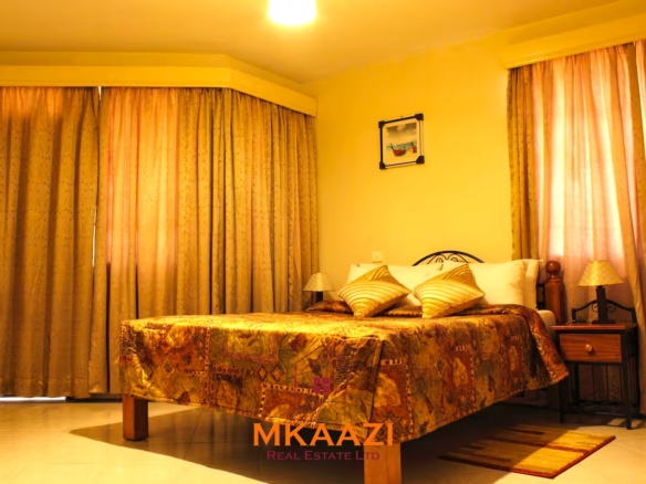 Luxury 3-bedroom apartment for sale in Lavington Nairobi, measuring 121 sqm, available furnished at KSh 14.5M or unfurnished at KSh 13.5M within a secure gated and walled community.