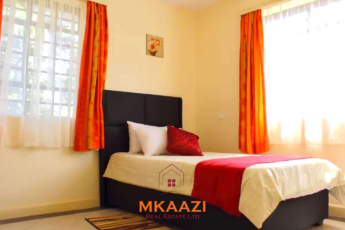 Luxury 3-bedroom apartment for sale in Lavington Nairobi, measuring 121 sqm, available furnished at KSh 14.5M or unfurnished at KSh 13.5M within a secure gated and walled community.