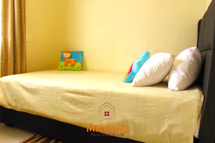 Luxury 3-bedroom apartment for sale in Lavington Nairobi, measuring 121 sqm, available furnished at KSh 14.5M or unfurnished at KSh 13.5M within a secure gated and walled community.