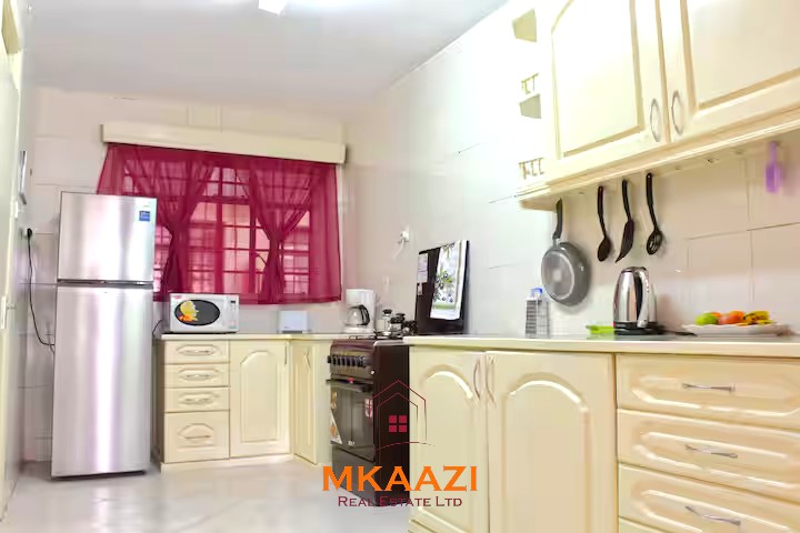 Luxury 3-bedroom apartment for sale in Lavington Nairobi, measuring 121 sqm, available furnished at KSh 14.5M or unfurnished at KSh 13.5M within a secure gated and walled community.
