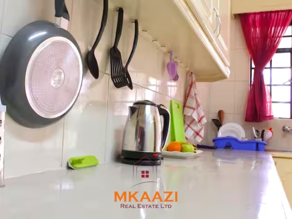 Luxury 3-bedroom apartment for sale in Lavington Nairobi, measuring 121 sqm, available furnished at KSh 14.5M or unfurnished at KSh 13.5M within a secure gated and walled community.