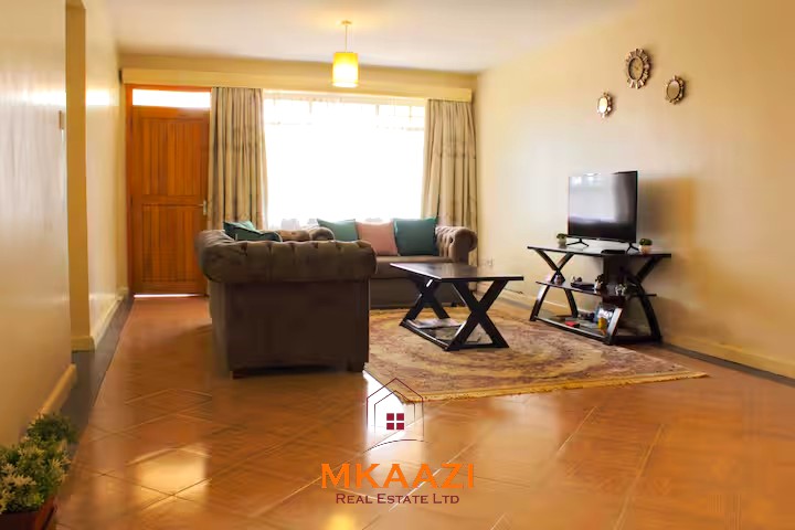 Luxury 3-bedroom apartment for sale in Lavington Nairobi, measuring 121 sqm, available furnished at KSh 14.5M or unfurnished at KSh 13.5M within a secure gated and walled community.