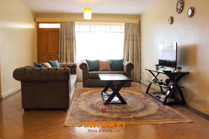 Luxury 3-bedroom apartment for sale in Lavington Nairobi, measuring 121 sqm, available furnished at KSh 14.5M or unfurnished at KSh 13.5M within a secure gated and walled community.