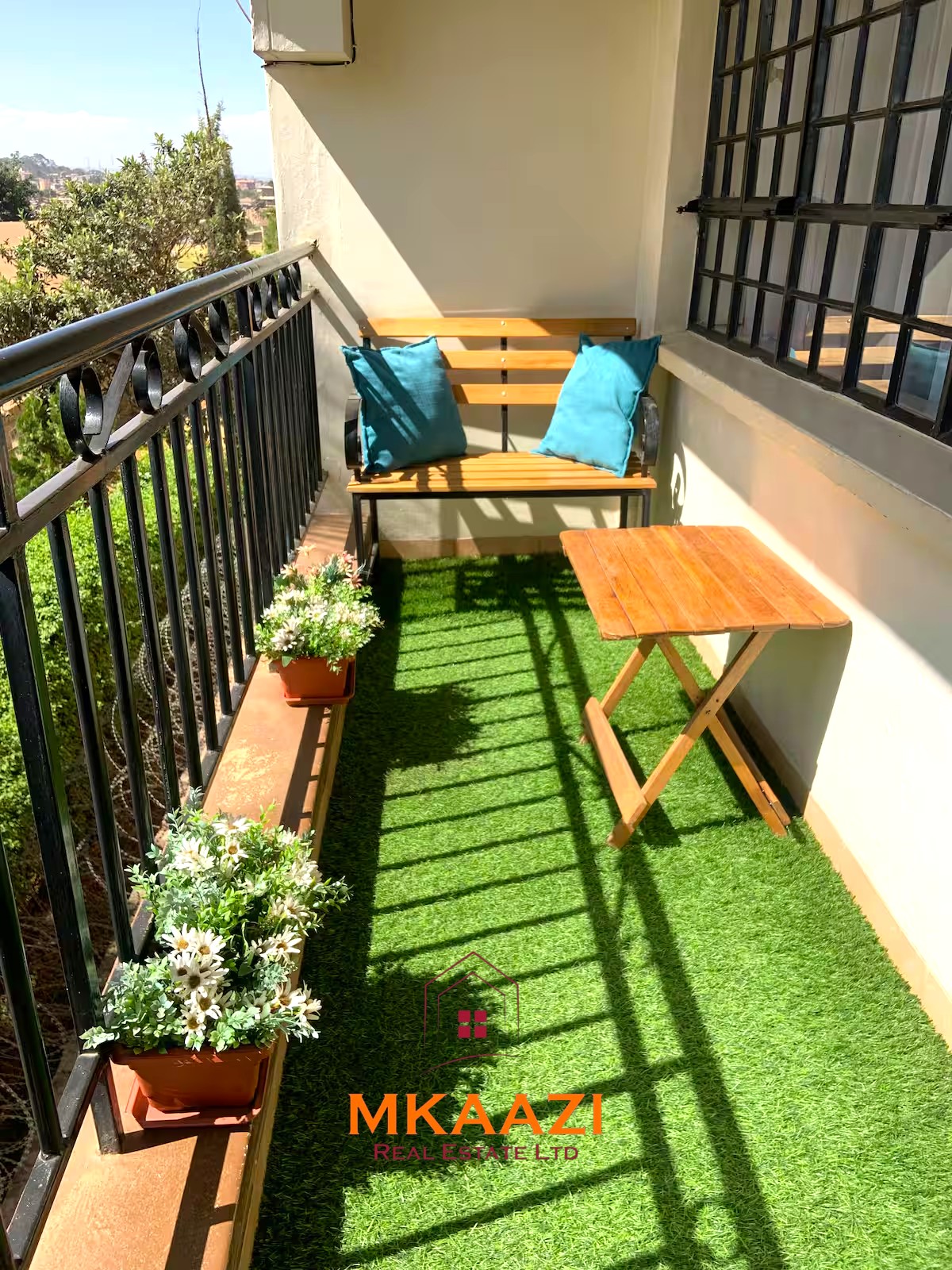 Luxury 3-bedroom apartment for sale in Lavington Nairobi, measuring 121 sqm, available furnished at KSh 14.5M or unfurnished at KSh 13.5M within a secure gated and walled community.