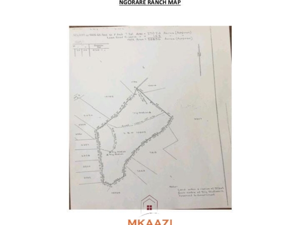 27,000-Acre Prime Ranch for Sale in Laikipia – Ngorare Ranch | KSh 350,000 per Acre