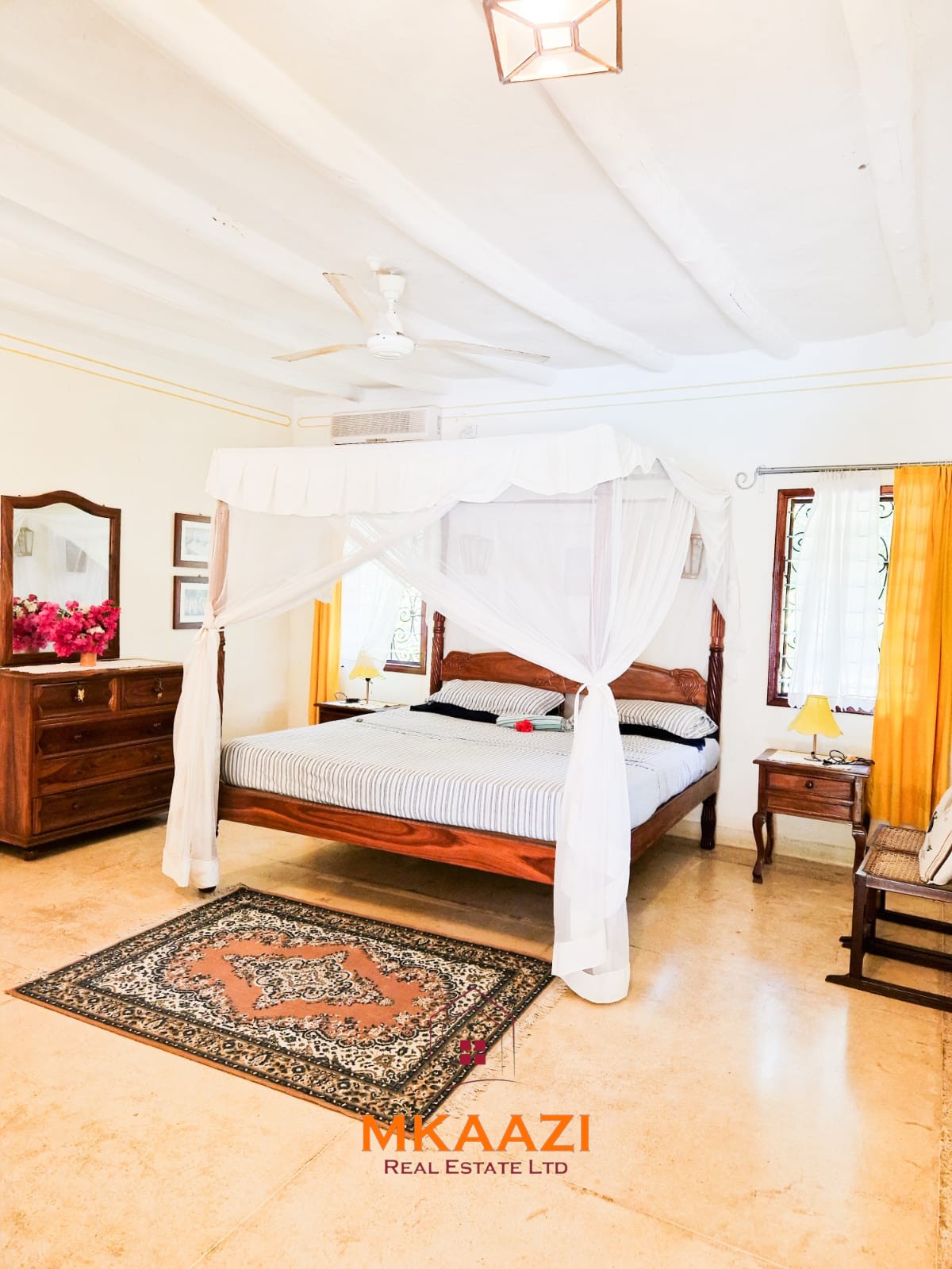 Luxury fully furnished 4-bedroom ensuite villa in Watamu available for Summertides Festival accommodation with swimming pool, Wi-Fi, air conditioning, housekeeping, and 24-hour security.