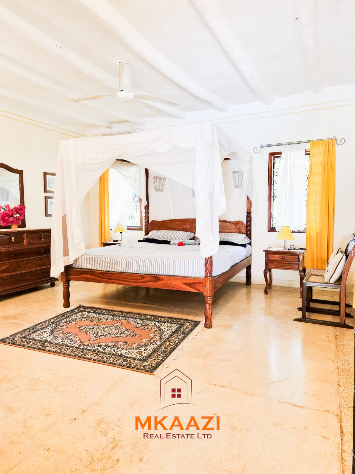 Luxury fully furnished 4-bedroom ensuite villa in Watamu available for Summertides Festival accommodation with swimming pool, Wi-Fi, air conditioning, housekeeping, and 24-hour security.