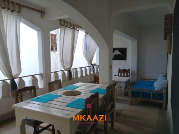 Fully furnished 85 sqm one-bedroom apartment for sale at Blue Marlin Sporting Resort Malindi with pool, gym, security, reception, and beach access.