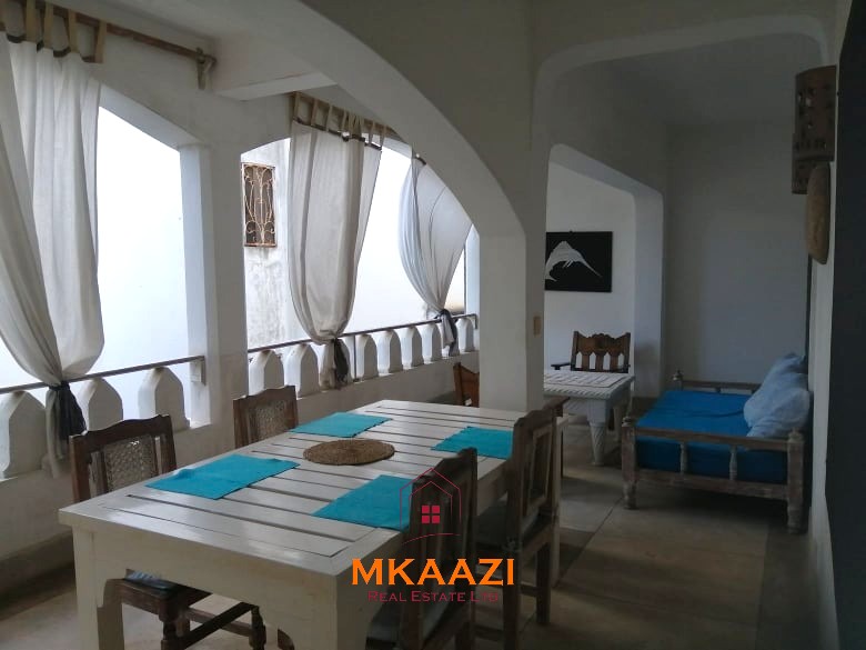 Fully furnished 85 sqm one-bedroom apartment for sale at Blue Marlin Sporting Resort Malindi with pool, gym, security, reception, and beach access.