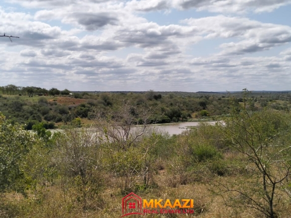 17-acre fertile virgin land for sale or lease in Nyamala, Baolala, Malindi with freehold title, next to a seasonal dam, ideal for commercial farming and agricultural investment.
