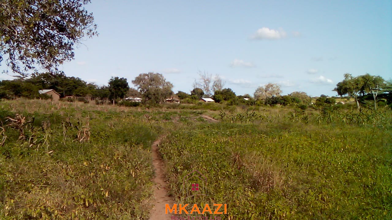 Prime 5-acre land for sale in Kakoneni Malindi located second row from the tarmac road with freehold title, electricity and water on site.