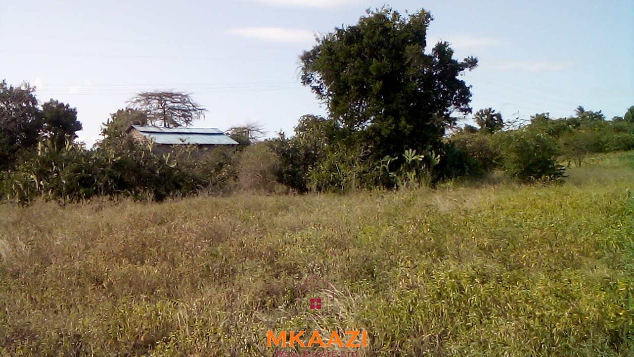 Prime 5-acre land for sale in Kakoneni Malindi located second row from the tarmac road with freehold title, electricity and water on site.
