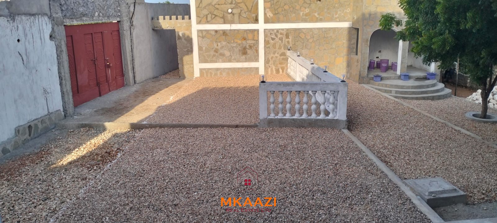 Newly built 3-bedroom house with SQ for rent on Casuarina Road, Malindi, featuring a private compound, ocean views, garden, gazebo, and covered patio.