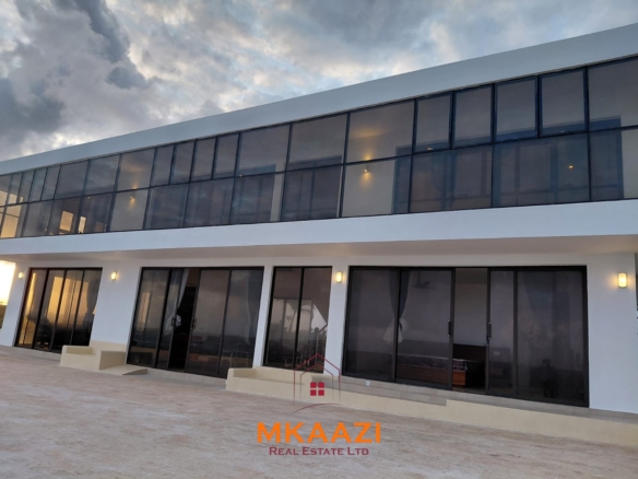 Luxury fully furnished 4-bedroom beachfront villa for sale in Love Island, Watamu with private pool, borehole, tropical gardens, and direct access to white sandy beaches.