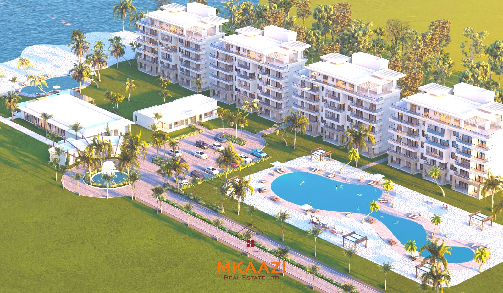 Luxury beachfront apartments for sale at LIASI Mambrui, Malindi featuring ocean views, direct beach access, resort amenities, and flexible payment plans.