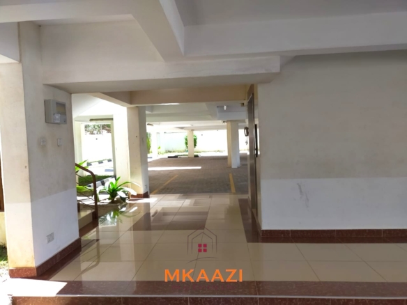Fully furnished 2-bedroom apartment for rent near City Mall, Nyali with swimming pool, lift, Wi-Fi, AC, and 24-hour security.