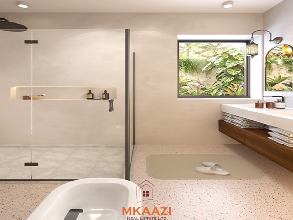 Luxury 4-bedroom villas with private pools for sale in Watamu, located 300 metres from the beach with private gardens and premium finishes.