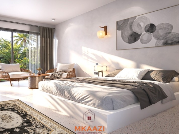 Luxury 4-bedroom villas with private pools for sale in Watamu, located 300 metres from the beach with private gardens and premium finishes.