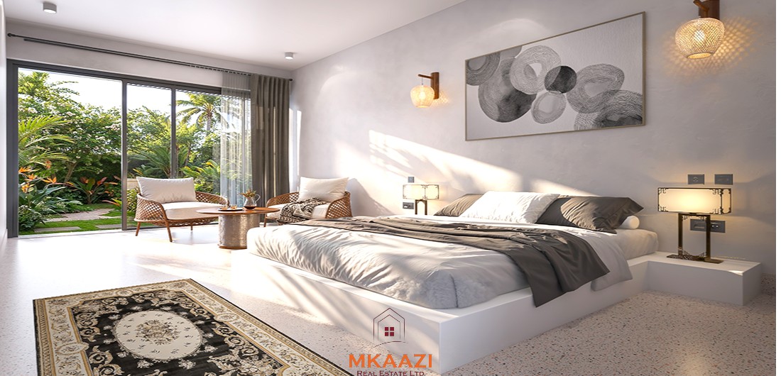 Luxury 4-bedroom villas with private pools for sale in Watamu, located 300 metres from the beach with private gardens and premium finishes.