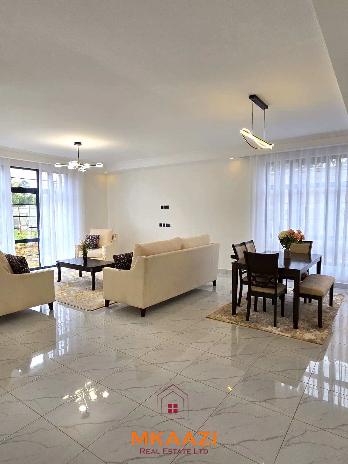 3BR Maisonette for Sale in Kibiko Ngong | 17.9M 3-bedroom all-en-suite maisonette with SQ for sale in Forest Hill Kibiko, Ngong. Located in a secure 20-house gated estate with CCTV, electric fence and Ngong Hills views. Asking KSh 18.5M cash.