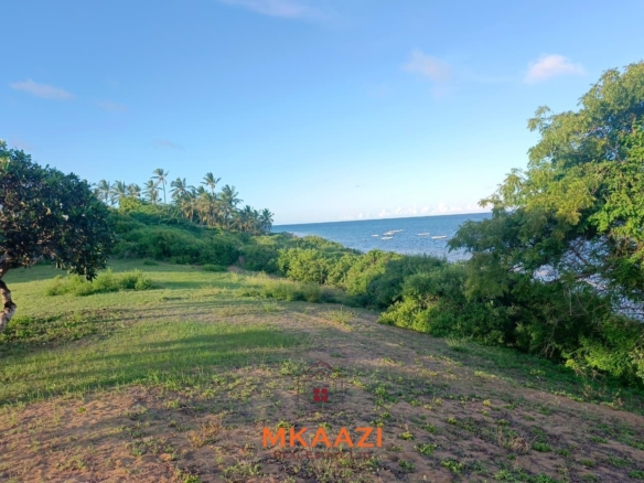 2-acre first-row beachfront property for sale at Bofa Beach with direct sandy beach frontage. Offered as one parcel at KES 90 million, ideal for a luxury resort, hotel, villas or coastal development.