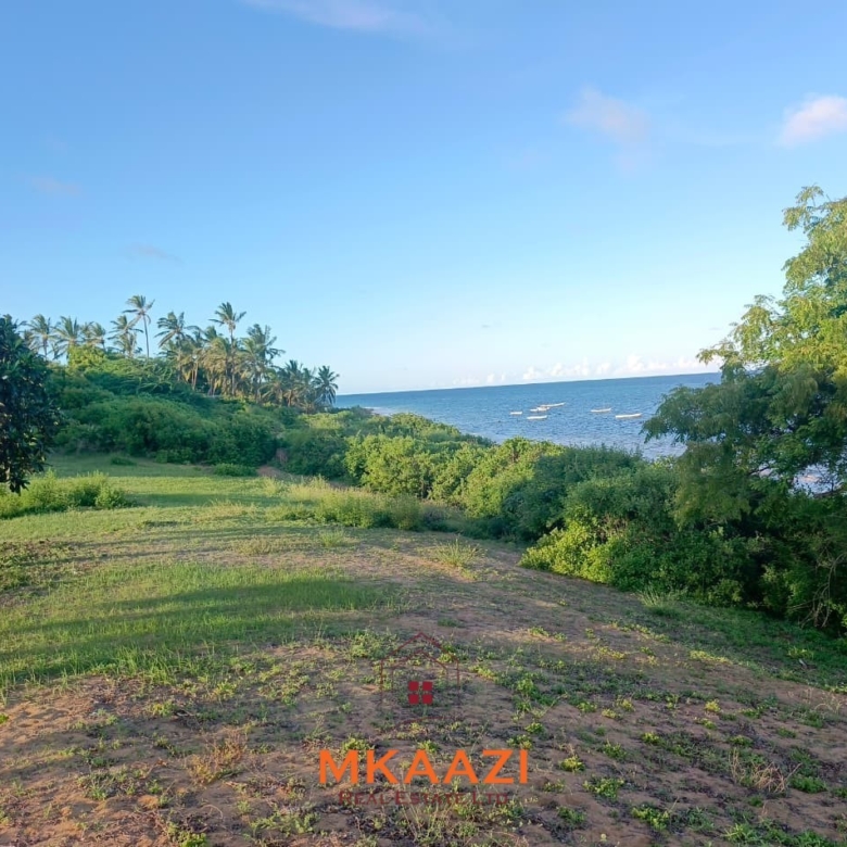 2-acre first-row beachfront property for sale at Bofa Beach with direct sandy beach frontage. Offered as one parcel at KES 90 million, ideal for a luxury resort, hotel, villas or coastal development.